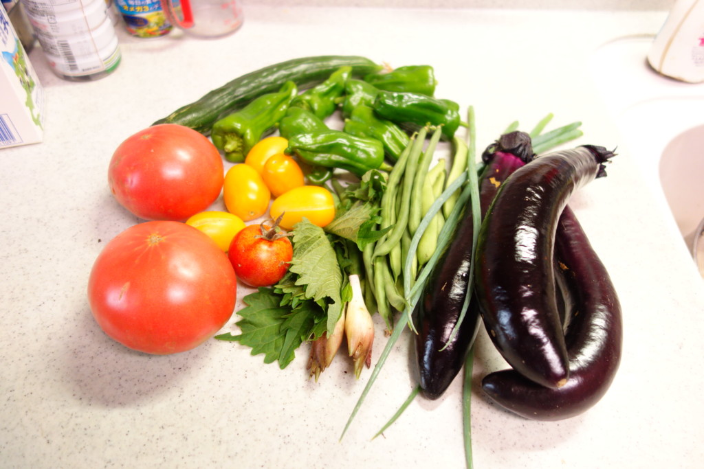 キッチンにある野菜